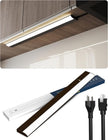 30 Inch LED Under Cabinet Light, Plug in Kitchen Lighting, 3CCT Selectable (3000K/4000K/5000K), CRI94 High Color Accuracy, Linkable, Slim Design Dimmable, Brown