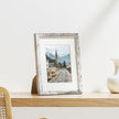 Vittanly 8.5x11 Picture Frames Set of 9, Shatter Resistant Plexiglass, Display 6x8 Pictures with Mat or 8.5x11 without Mat, Photo Frames for Wall or Tabletop, Engineered Wood, Distressed White