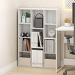 Furinno LUDER Book Shelf, 11-Cube Bookshelf, Reversible Bookcase, 9.4 x 29.1 x 41.7, for Living Room, Bedroom, Home Office, White
