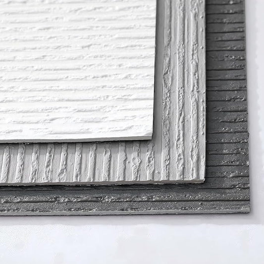 3D Faux Stone Peel and Stick Roll-15.7"x110"Thick PVC Foam Wall Paneling,DIY Self Adhesive Removable Waterproof&Sound Dampening for Cement Texture Accent Wallpaper for Living Room,Bedroom Decor(Gray