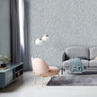 Cohoo Home Gray Peel and Stick Wallpaper Grey Silk Contact Paper for Cabinets and Drawers Silver Textured Self Adhesive Removable Wallpaper Bathroom Bedroom Waterproof Wall Covering 15.7inL 197inW