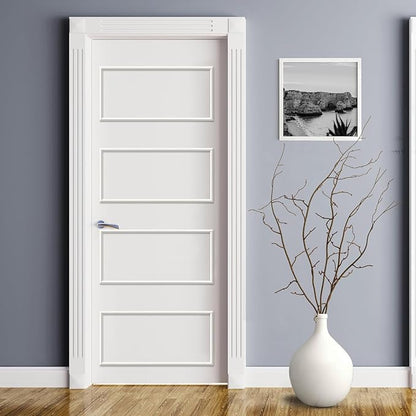 Melkus Peel and Stick Wall Molding Kit, 3 Sets 12" x 24" Precut Wainscoting Panels, Self Adhesive Molding Trims for Interior Wall Décor