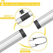 GETINLIGHT 12-inch Plug-in LED Under Counter Lights for Kitchen, Day Light 5000K, Pack of 6, IN-0110-26-SN-5K