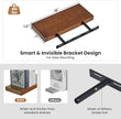 Fun Memories Wood Floating Shelves Set of 2, Rustic Pine Wood Floating Shelves for Wall Mounting, Wide Wall Shelf for Home Decor and Storage, 16