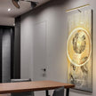 Ciata 14-Inch Picture Light with Integrated LED,3000K Warm White, 4 Watt (40W Eqv) Metal Wall Mount Artwork Display Light, CRI 90, 96 in Cord Length with in-line On/Off Switch in Antique Brass Finish