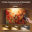 FULEN 2 Pack Picture Lights for Wall,Art Lights for Painting,Battery Operated Wall Sconce Rechargeable,LED Wall Light Cordless with Remote, Frame,Gallery,Dartboard Lights No-Drill,Black