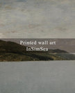 InSimSea Framed Canvas Wall Art Vintage Decor, Classical Landscape Paintings Artwork, Large Prints, Vintage Nature Decor, Retro Wall Decoration for Bedroom Living Room Bathroom, 16