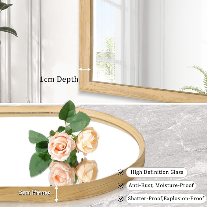 Arched Mirror Bathroom Wall Mirror 16