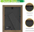 FrameWorks 2-Pack, 4x6 Picture Frame, Dark Oak – Classic Wooden Photo Frame with Tempered Glass, Modern Matte Finish for Prints, Posters, Certificates & Wall Decor – Gallery-Ready