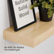 BAOBAB WORKSHOP Wood Floating Shelves for Bathroom Wall - Rustic Shelf 24 inch - Floating Wooden Shelves for Bedroom Kitchen Living Room - Natural Wood Shelves, 24W x 6.7D, Set of 2