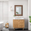 Wood Mirror Rectangular Framed Rustic Vintage Mirrors Decor Farmhouse Bedroom Bathroom Mirror for Dressing Table Entrance Large 20