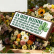 Irish Blessing Wood Sign, Shamrock Decor Sign, Framed Wooden Wall Plaque, Rustic Tabletop Decors, St Patricks Day Decor for Home Office Bedroom, Irish Gift for Women Men, 9.5x3.1x1 inches