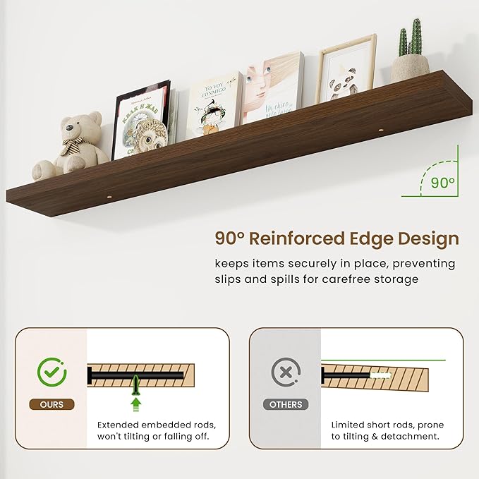 72in Floating Shelves for Wall, 72
