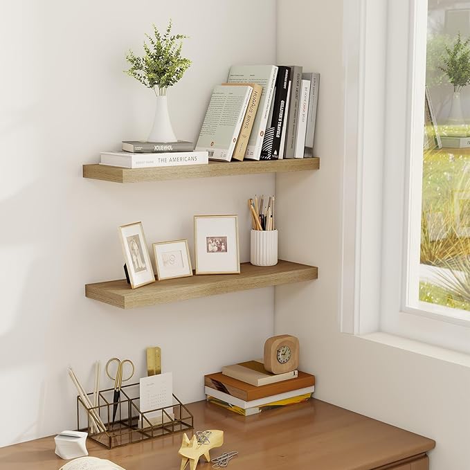 Fun Memories Floating Shelves for Wall, 22.5