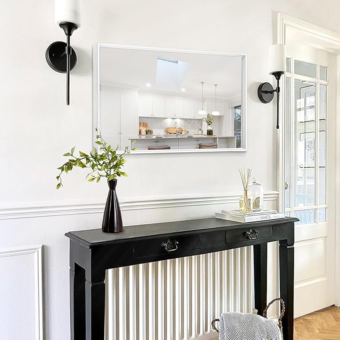 AAZZKANG Large Wall Mirror White Framed Mirrors 28