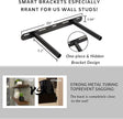 BGMG Wood Floating Shelves 18 inch,Black Floating Shelves,Solid Wood Wall Shelves for Bathroom Living Room Bedroom Kitchen Farmhouse Set of 2-18x 6.7 x1.25 inch