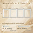 Peel and Stick Wall Molding Kit, 55
