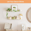 upsimples Acrylic Shelves for Bathroom Storage, 15