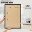 A PLUS MAX 22x30 Picture Frame Set of 2, Black Engineered Wood Frame for 22 x 30 Inch Picture Poster Photo, Light Weight 22 by 30 Frame with Wood-grain for Wall - 2 Pack/Black/22 x30