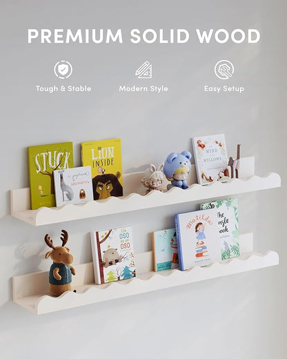 Nusery Shelves (White, 23 Inches)