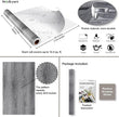 Stickyart Wood Wallpaper Matte Grey Peel and Stick Wood Grain Wallpaper Roll Rustic Self Adhesive Vinyl Wallpaper Decorative Wall Covering Vintage Faux Wood Contact Paper Removable Waterproof 12