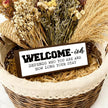 Welcome-ish Depends Who You are and How Long You Stay Sign, Funny Welcome Decor for Home, Decorative Framed Wooden Plaque, Front Door Decor for Porch Entryway, Housewarming Gift