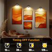 maylit 6 Pack Rechargeable Picture Lights, Battery Operated Sconces for Wall, Art Lighting for Paintings Wireless, Cordless Lights for Gallery Painting Picture Frame Photo Wall Poster Room Decor