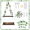2 Set Floating Shelves for Wall, Plant Wall Decor Hanging Shelves Hanging Shelf with 48 Pcs 3D Butterfly Stickers Cottage Core Decor for Bedroom Bathroom Living Room Kitchen House