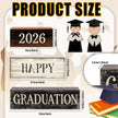 2026 Graduation Table Decorations Class of 2026 Senior Tiered Tray Decor Wooden Block Signs Farmhouse Congrats Grad Tabletop Party Centerpiece for Tables Wooden Sign for Home Decor