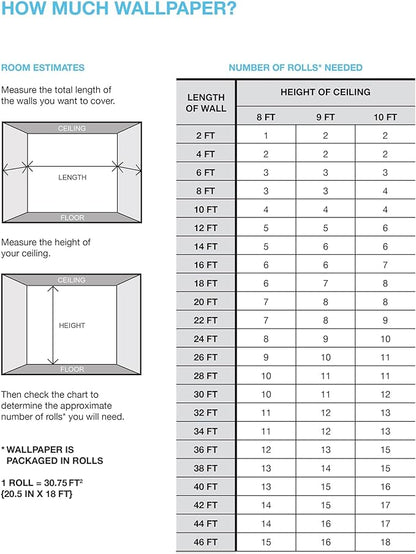 NuWallpaper Porter Charcoal Peel and Stick Wallpaper, NUS6220