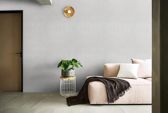 Heroad Peel and Stick Wallpaper Wood Contact Paper Wood Wallpaper Light Grey Wood Grain Contact Paper Thicken Textured for Cabinets and Drawers Countertops Waterproof Self Adhesive Vinyl 17.5