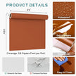 VEELIKE Matte Brown Peel and Stick Wallpaper 24''x354'' Wide Thick Terracotta Brown Contact Paper for Cabinets Desk Accent Walls Removable Self Adhesive Terracotta Wallpaper for Bedroom Living Room