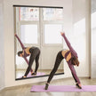 Home Gym Mirror for Wall,70x24x2PCS Full Length,Glass Frameless Body Large Mirror for Home Gym,Workout,Bedroom,Garage(Black)