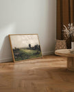 InSimSea Framed Canvas Wall Art Vintage Decor, Landscape Wall Art Room Decor, Large Classical Scenery Valley Grassland Paintings Wall Decor, Home Decor for Living Room Bedroom Office, 16