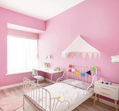 118"x17.7" Pink Peel and Stick Wallpaper Solid Color Contact Paper Self-Adhesive Removable Wallpaper for Wall Covering Cabinet Countertop Vinyl Roll