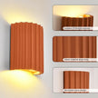 ZEROUNO Resin Modern LED Wall Sconces Wall Lighting, Hardwired Indoor Wall Lights Up and Down Wall Mount Night Light Wall Lamp Fixture for Living Room Bedroom Hallway Corridor Stairs (with G9 Bulbs)