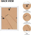 5x7 Picture Frame Set of 4, Displays 4x6 with Mat or 5x7 Without Mat, Photo Frames for Wall Hanging or Tabletop, Includes HD Plexiglass, White