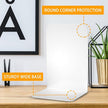 VFINE Bookends 3 Pairs, White Metal Book Ends, Bookends for Shelves, Book Stopper for Heavy Books, Book Dividers for Home Office