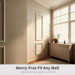 VCK Pre-Cut Wall Molding Kit, Set of 2 | 3D Ready-to-Assemble Wainscoting Panels for Accent Wall Decor | Easy Glue Installation for Living Room, Bedroom (1 Top & 1 Bottom)