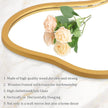 AAZZKANG Gold Asymmetrical Mirror with Wooden Frame Irregular Decorative Wall Mirrors for Bedroom Dressing Room Living Room Bathroom Entryway Small