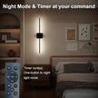 Shineled Wall Sconces Set of 2, 29'' Battery Wall Sconce with Remote Control, 350° Black Rotatable Dimmable Wall Lamp, Wireless Wall Lights for Bedroom, Living Room