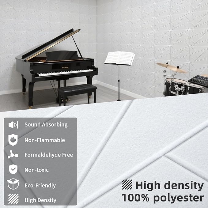 Art3dwallpanels 18 Pack Acoustic Panels 12