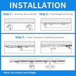 CNSUNWAY LED Shop Lights 2FT, 20W High-Efficiency Under Cabinet Lighting 6500K Cool White, V-Shaped Linkable T8 Shop Light for Workbench, Kitchen, Workshop, Basement, ETL Listed (6 Pack)