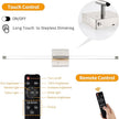40 Inch Sand-Nickel Battery Operated Wall Sconces Set of Two, Dimmable Wall Sconces with Remote Control, Rechargeable Sconces, LED Wireless Wall Lights for Bedroom, Living Room, Bathroom