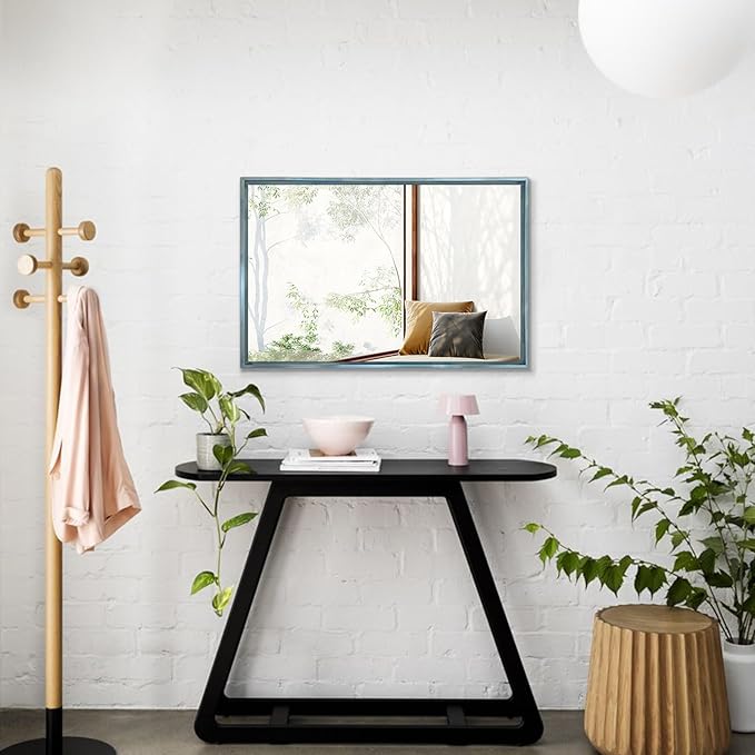 AAZZKANG Large Wall Mirror Decor Metal Framed Mirrors 26
