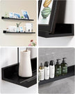 MBYD 36 Inch Floating Shelves Black, Wooden Hanging Shelves Picture Ledge Shelf, Photo Ledge Shelves for Wall with Lip Set of 2, Wall Mounted Shelf for Bedroom Kids Room Bathroom Same Sizes