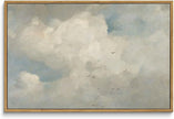 InSimSea Framed Canvas Wall Art Vintage Decor, Home Decor Classical Oil Paintings Sky Cloud Prints, Vintage Landscape Large Wall Art for Living Room Bedroom Bathroom Home Office Decor, 16