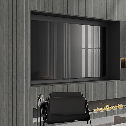 Thick Wood Slat Wall Panels, Modern 3D Peel and Stick, 15.75