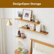 Oak Floating Shelves for Wall 36 Inch (Width 4