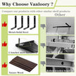 Floating Shelves Over Toilet, Wall Mounted Bathroom Organizer Shelf with Storage Basket for Toilet Paper, Wood Wall Shelves with Towel Rack for Bathroom Bedroom(Dark Brown, Set of 4, 16 in)